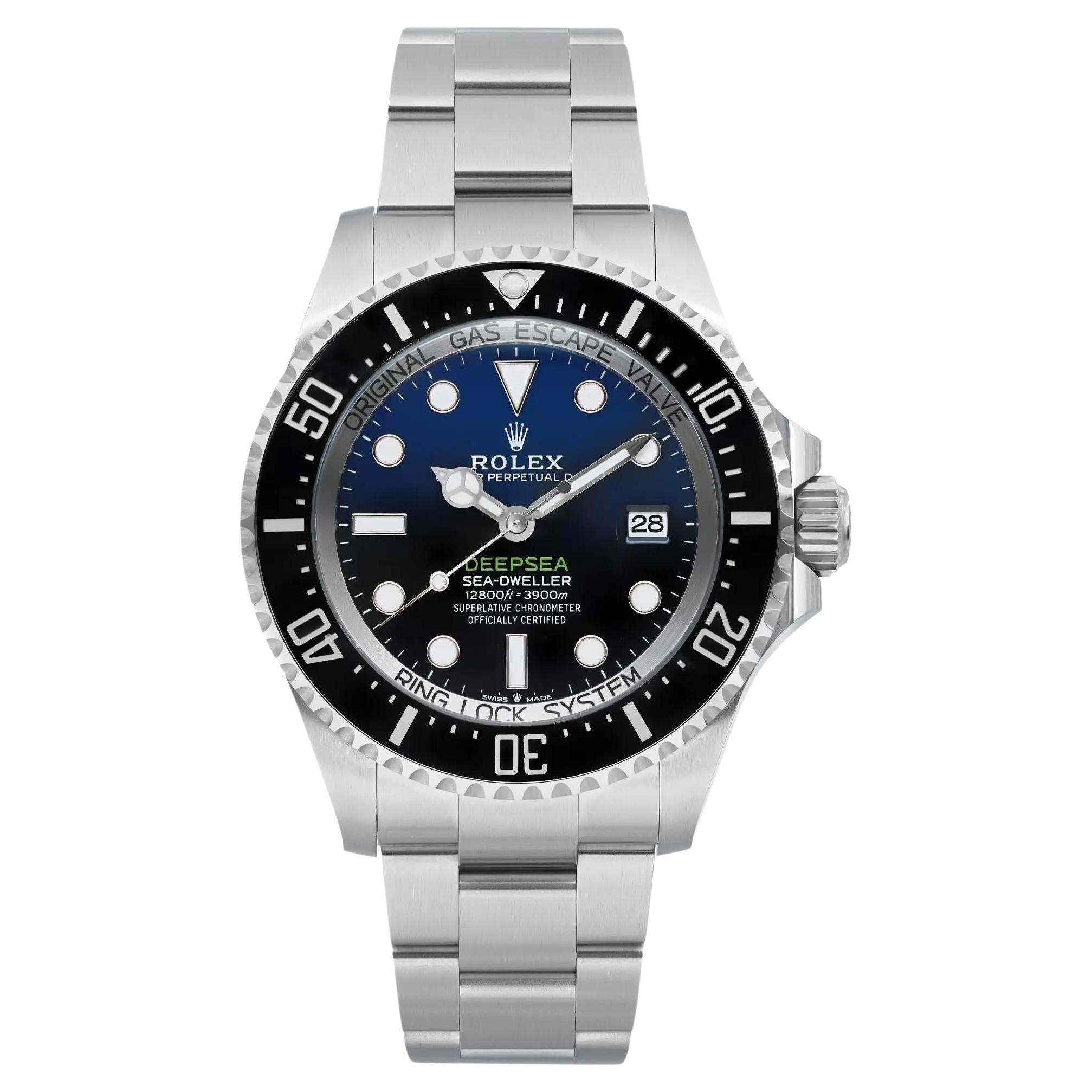 NEW Rolex Sea Dweller Deepsea James Cameron Blue Dial Steel Ceramic Watch 136660 For Sale