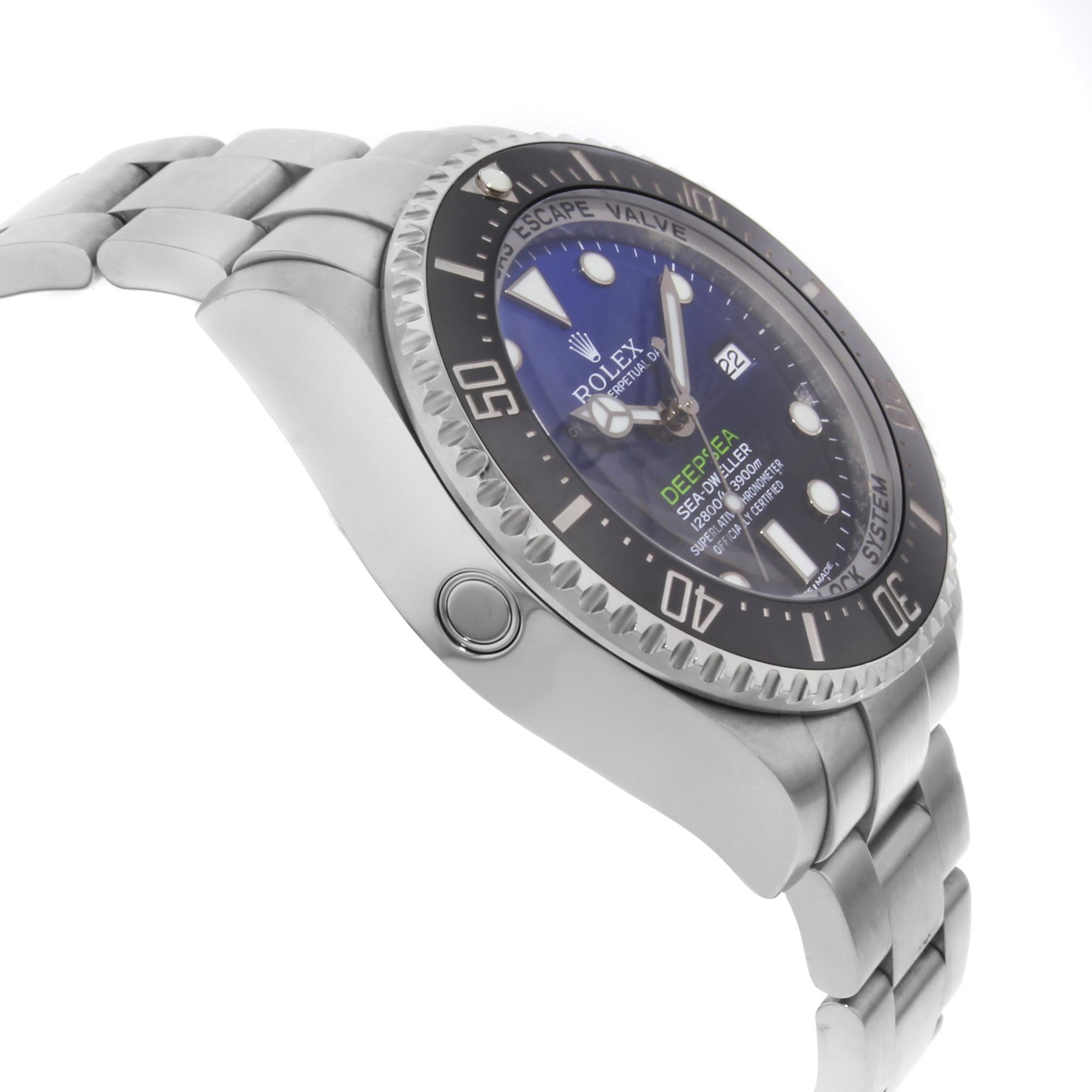 Rolex Sea-Dweller Deepsea James Cameron Steel Automatic Men Watch 116660 In Excellent Condition In New York, NY