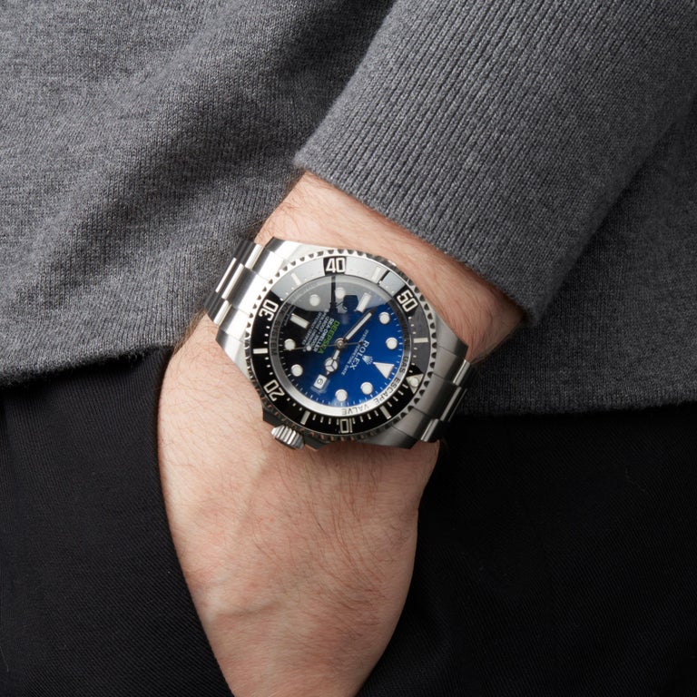 rolex sea dweller deepsea on wrist