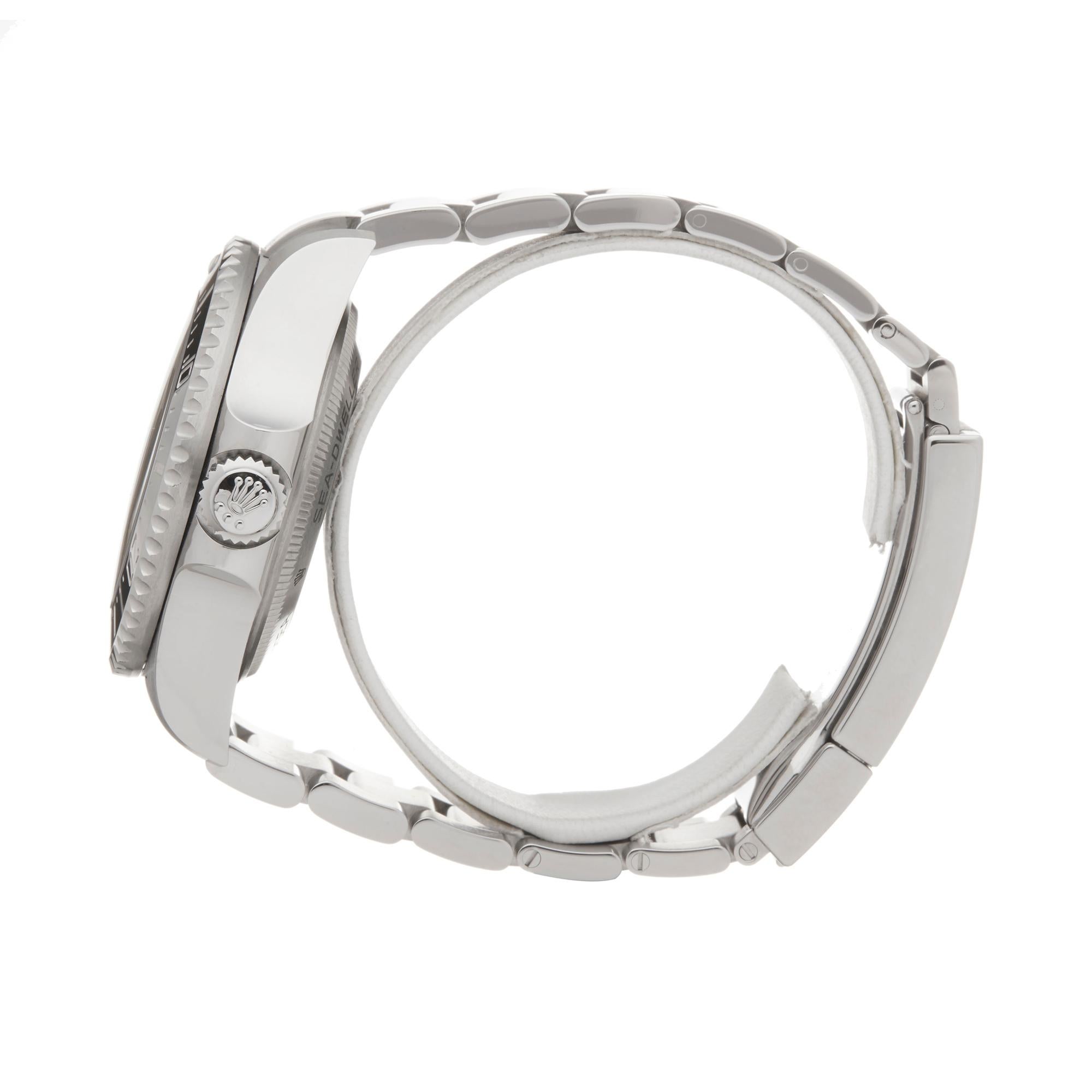 Rolex Sea-Dweller Deepsea Stainless Steel 126660 Wristwatch In Excellent Condition In Bishops Stortford, Hertfordshire