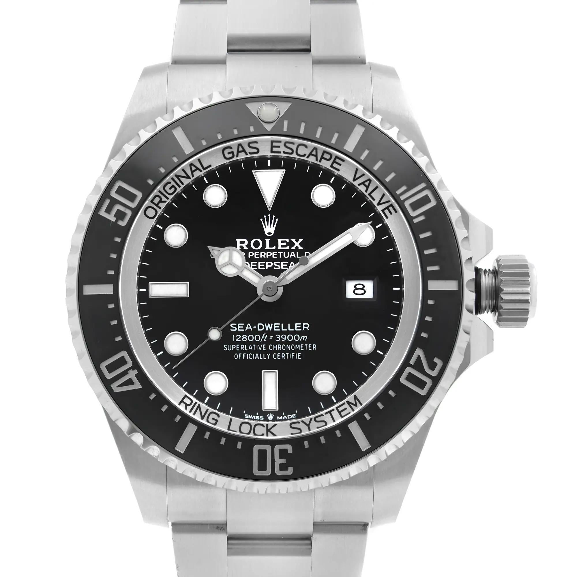 Rolex Sea-Dweller Deepsea Steel Ceramic Black Dial Automatic Watch 126660 For Sale 3