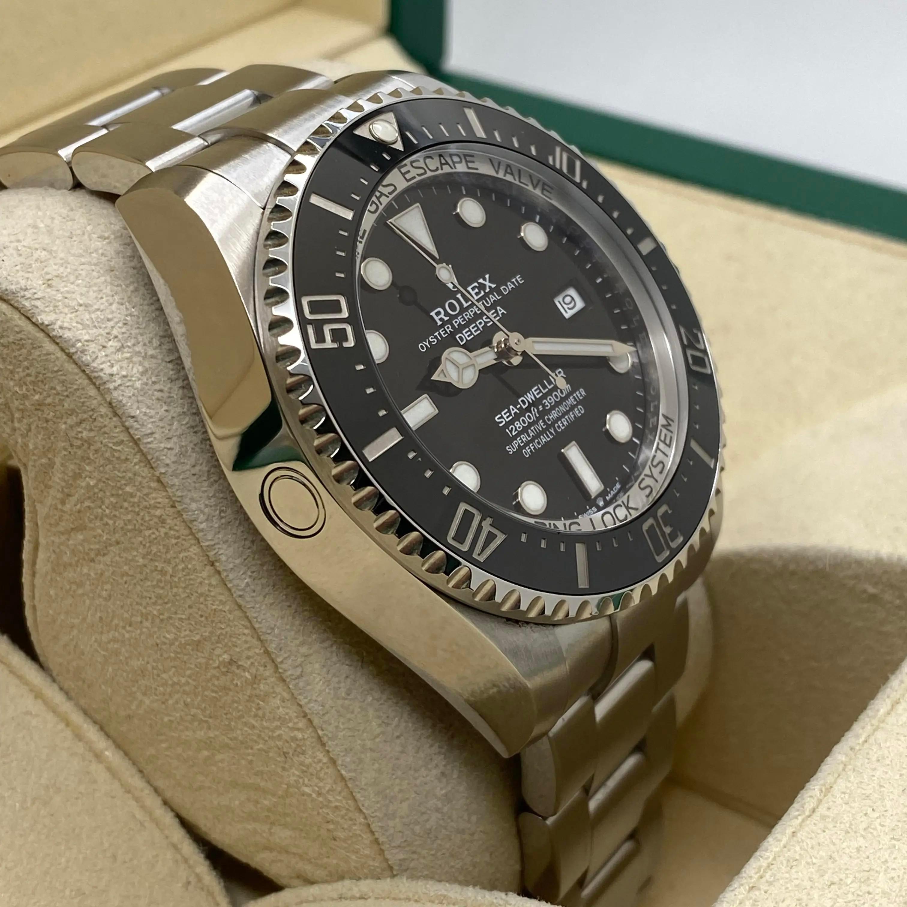 Men's Rolex Sea-Dweller Deepsea Steel Ceramic Black Dial Automatic Watch 126660 For Sale