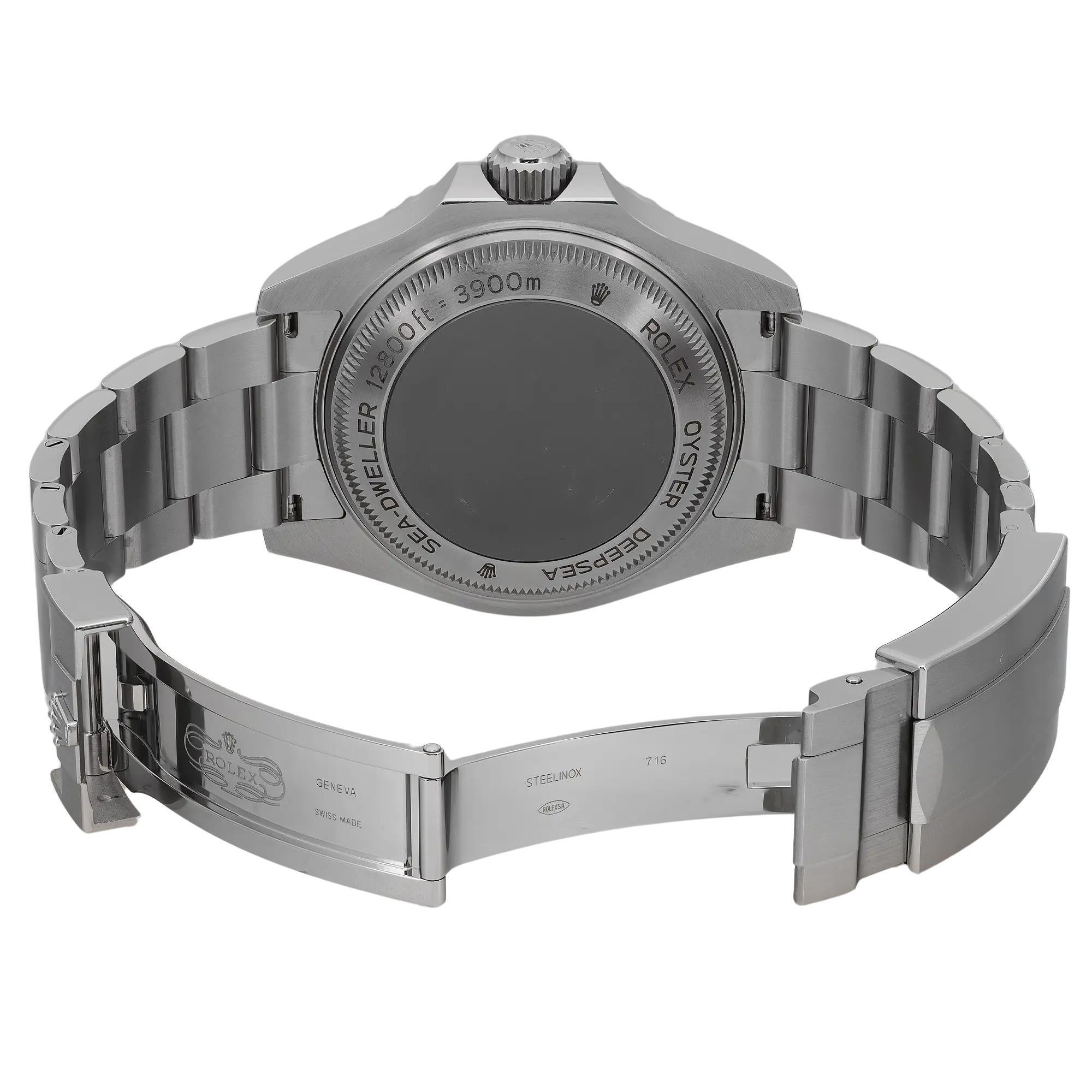 Rolex Sea-Dweller Deepsea Steel Ceramic Black Dial Automatic Watch 126660 For Sale 6