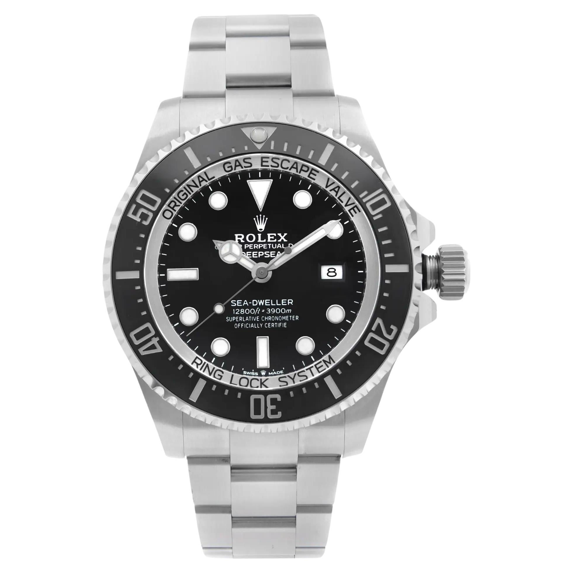 Rolex Sea-Dweller Deepsea Stahl Keramik schwarzes Zifferblatt Automatikuhr 126660