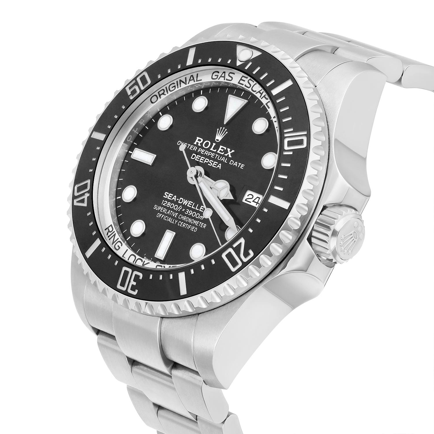 Rolex Sea-Dweller Deepsea Steel/Ceramic Black Mens 44mm Watch 126660 For Sale 1