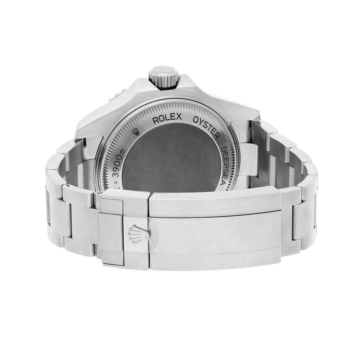 Rolex Sea-Dweller Deepsea Schwarze 44-mm-Uhr für Herren aus Stahl/Keramik aus Stahl 126660 im Angebot 3