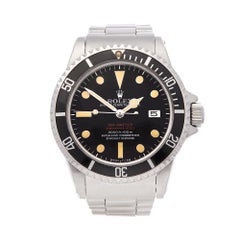 Retro Rolex Sea Dweller Double Red Stainless Steel 1665