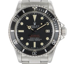 Rolex Sea-Dweller Double Red Vintage Stainless Steel Matte Black Mark III 1665
