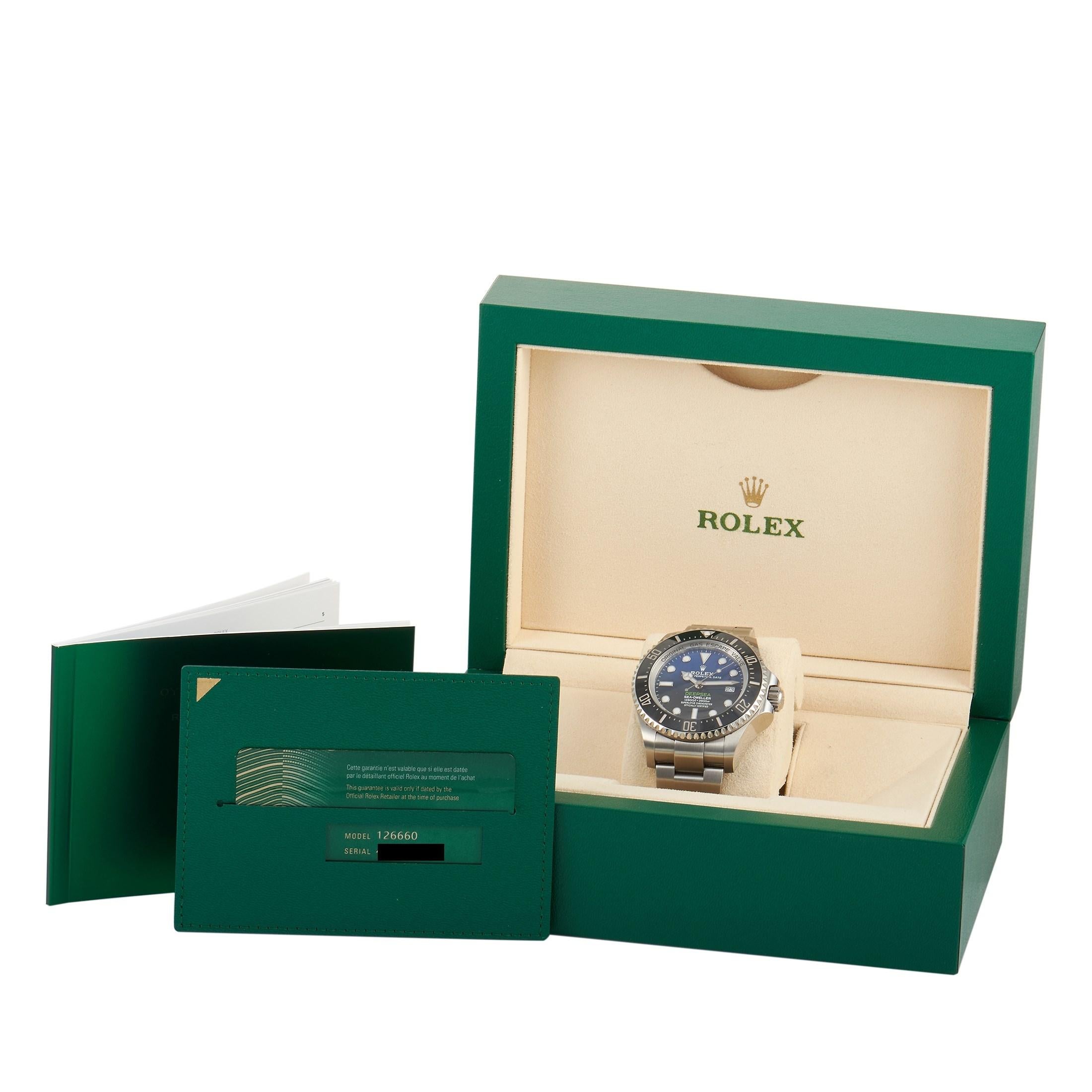 Rolex Sea-Dweller James Cameron Deepsea Blue Dial Watch 126660-0002 1
