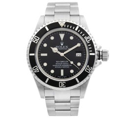 Rolex Sea-Dweller Stahl schwarzes Zifferblatt Automatik Herrenuhr 16600