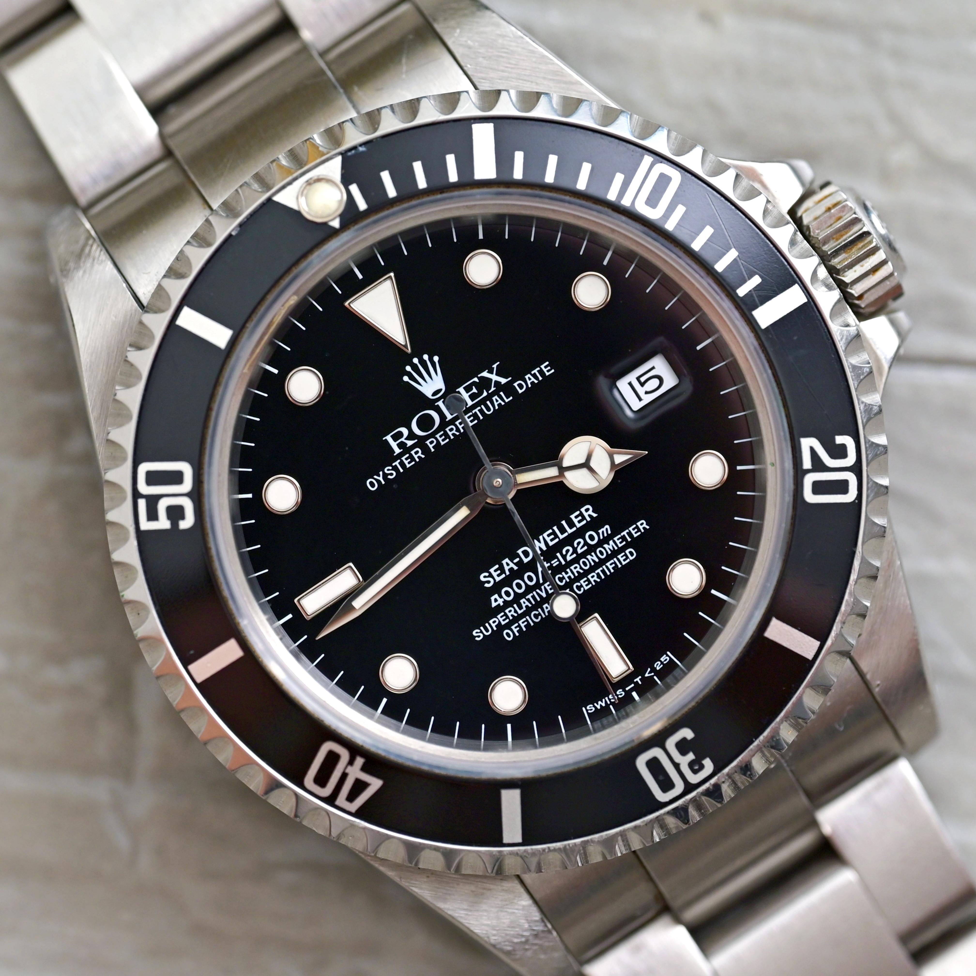 Brand: Rolex
Model: 16600
Year: 1996
Serial number: T1xxxxx

Reference: C04066

Case: Show sign of wear with slight polish from previous; inner case back stamped 16600

Dial: Excellent Condition Black Dial along with matching hands

Bracelet: 93160