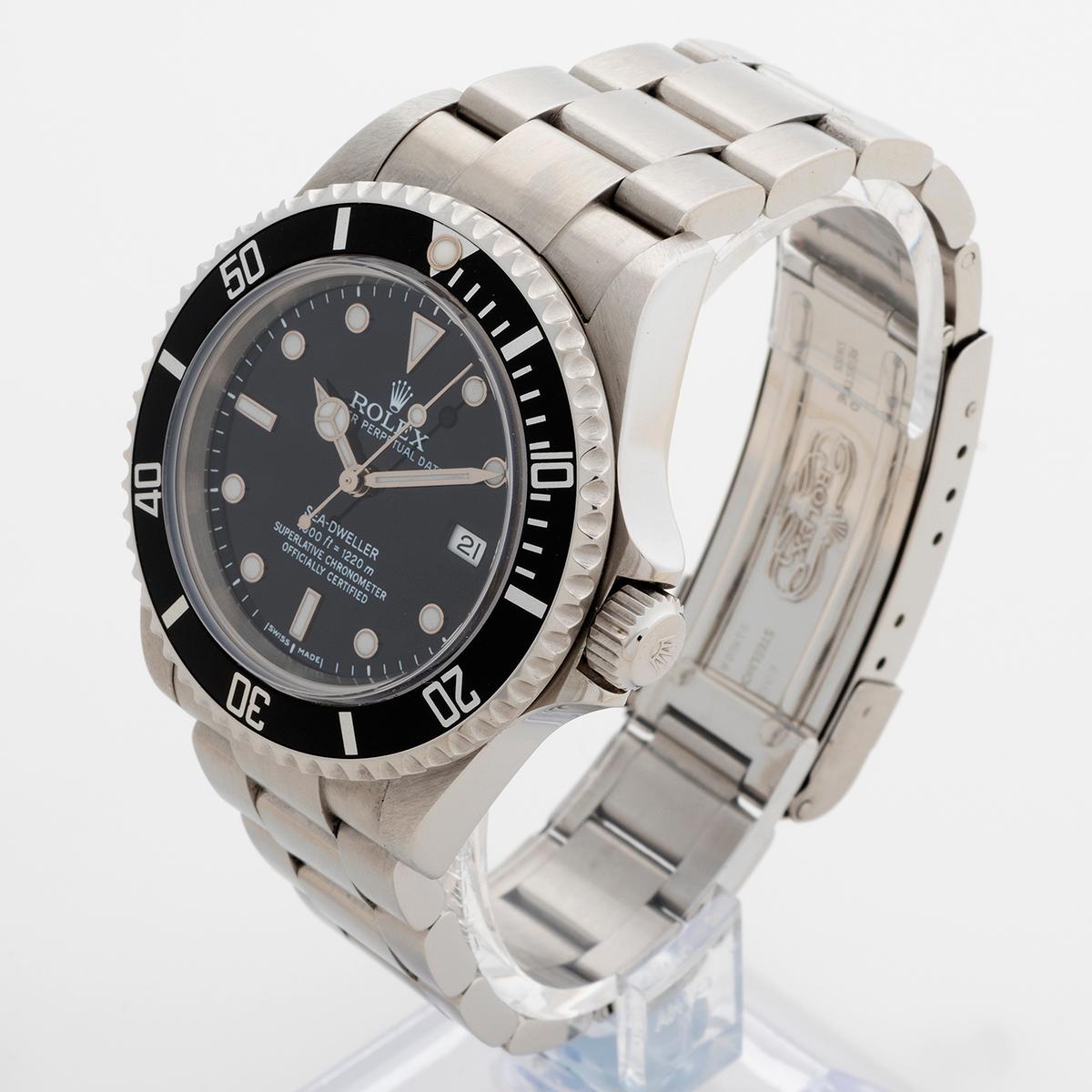 Rolex Seadweller 16600 / 16600T, AKA Seadweller 4000 Wristwatch, 40mm Case, 2007 In Excellent Condition In Canterbury, England