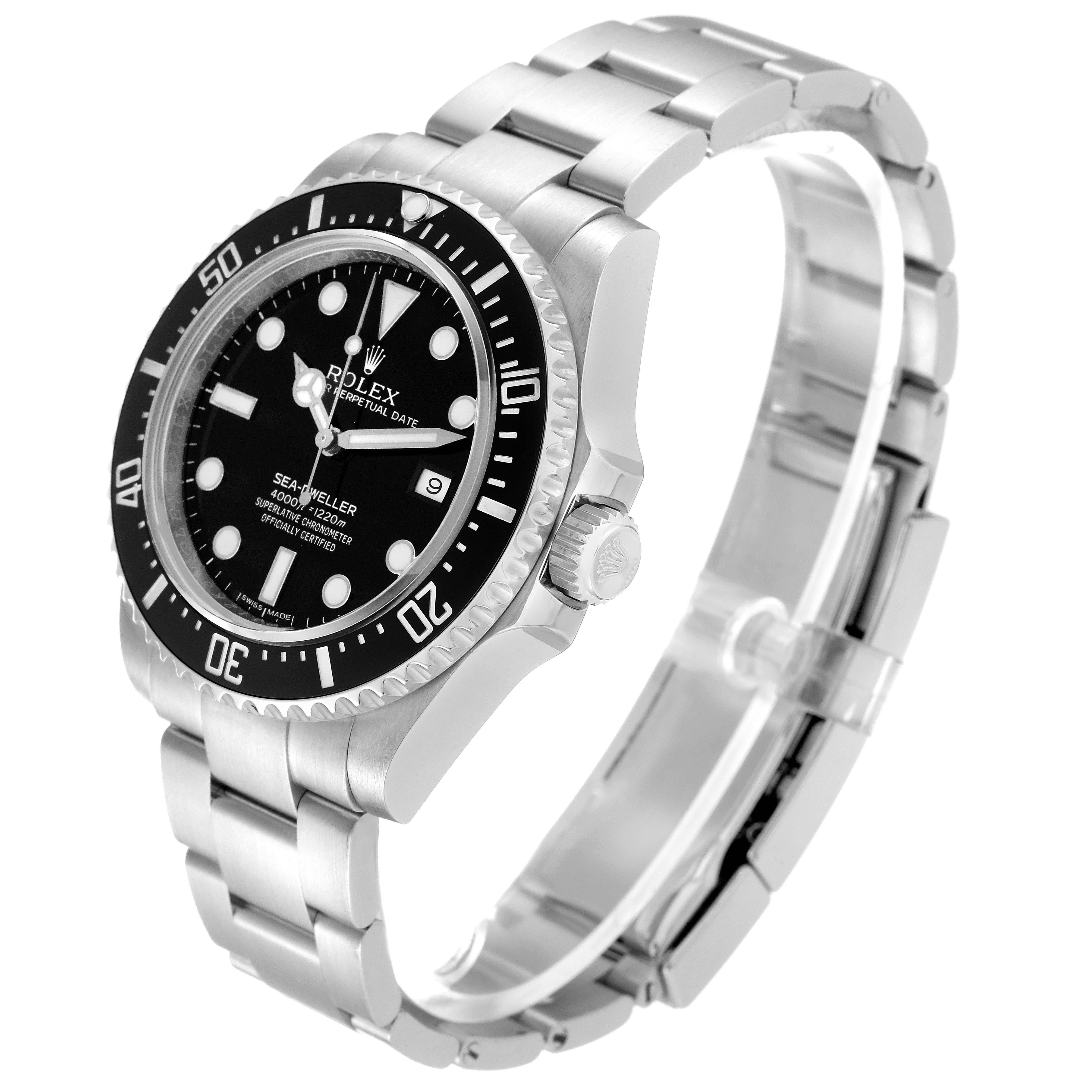 Men's Rolex Seadweller 4000 Automatic Steel Mens Watch 116600 Box Card