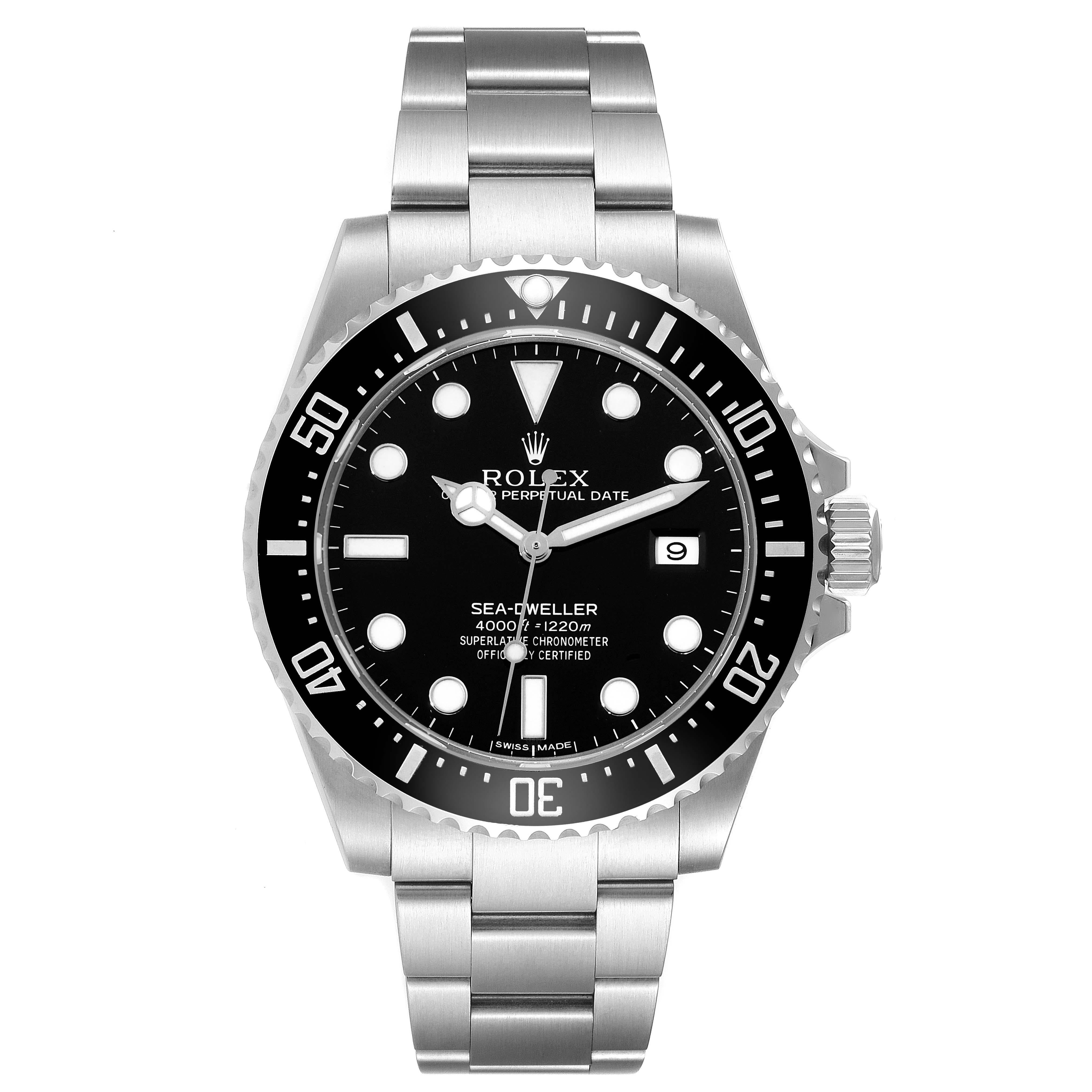 Rolex Seadweller 4000 Automatic Steel Mens Watch 116600 In Excellent Condition For Sale In Atlanta, GA