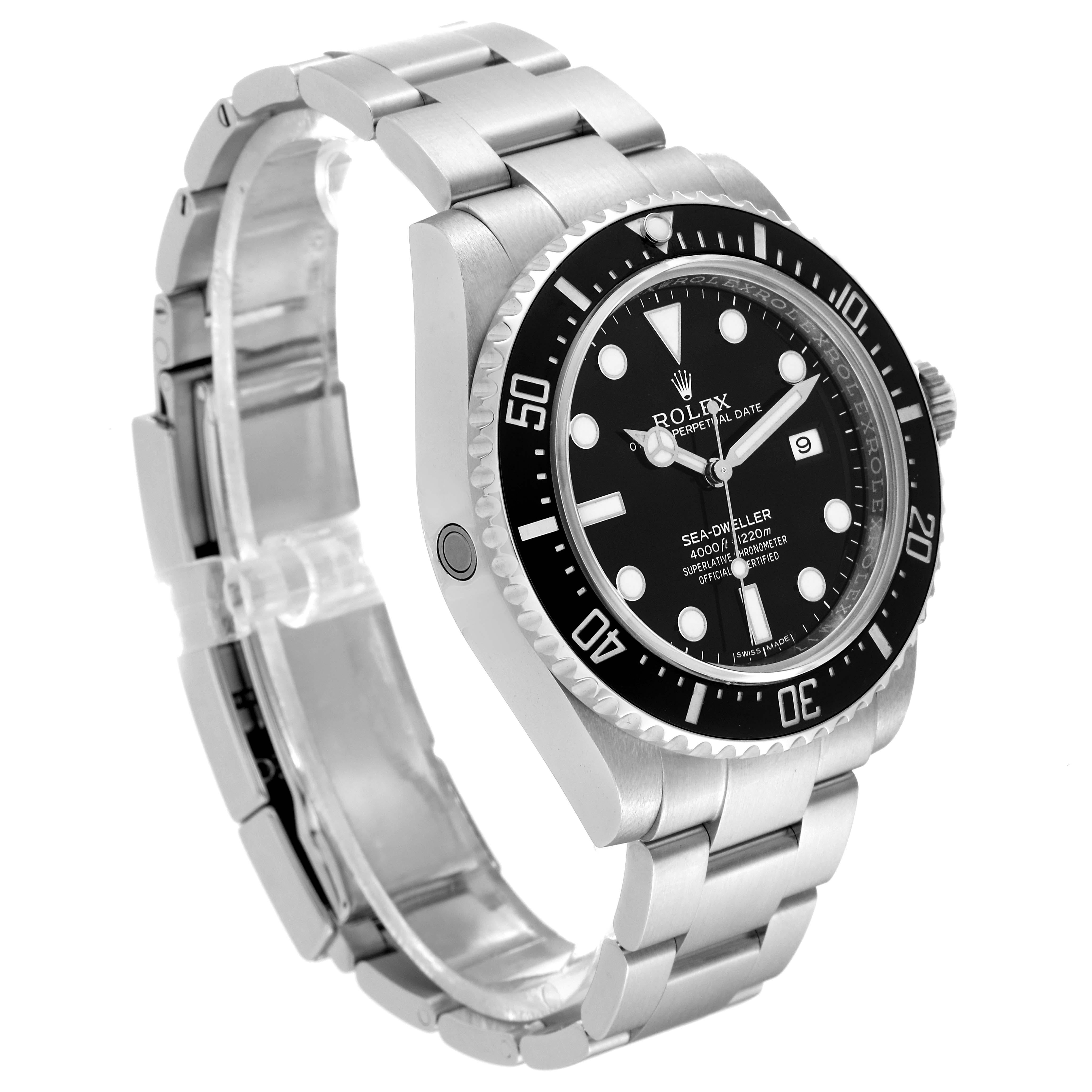 Rolex Seadweller 4000 Black Dial Automatic Steel Mens Watch 116600   en vente 1