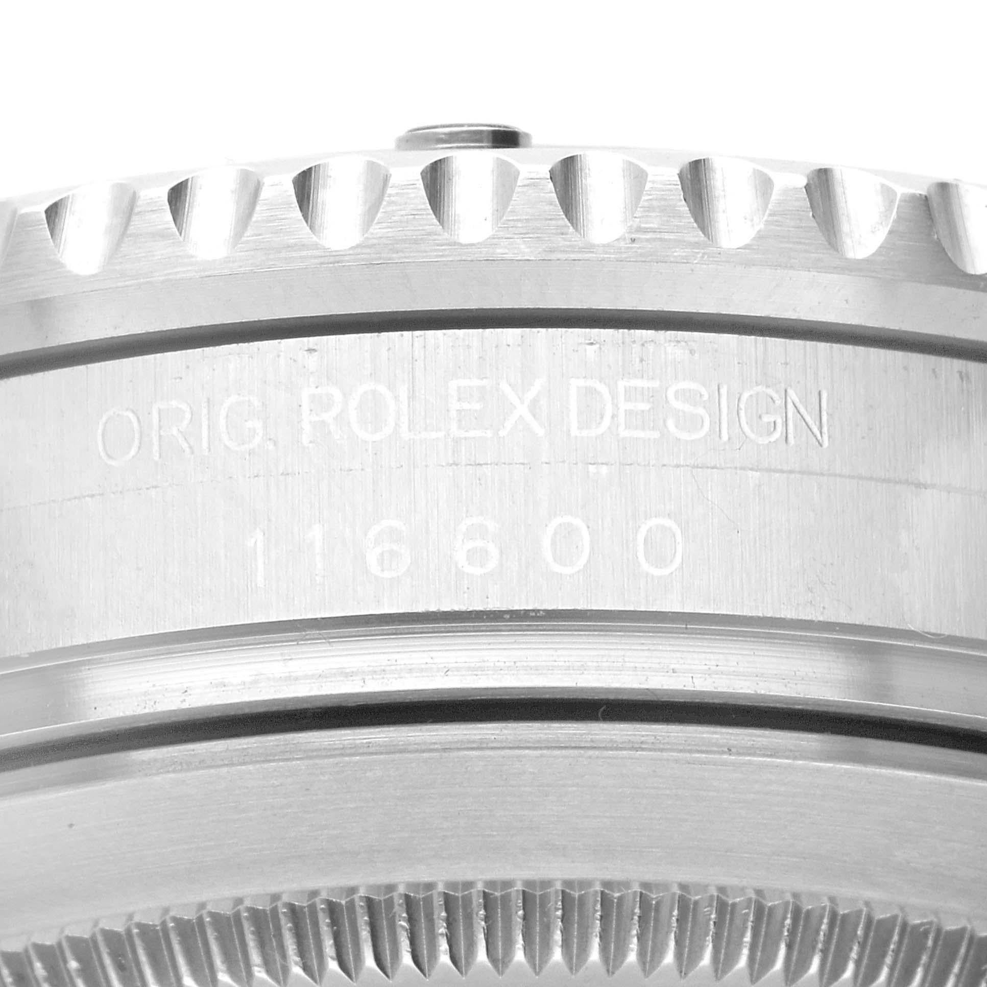 Rolex Seadweller 4000 Black Dial Automatic Steel Mens Watch 116600 en vente 3