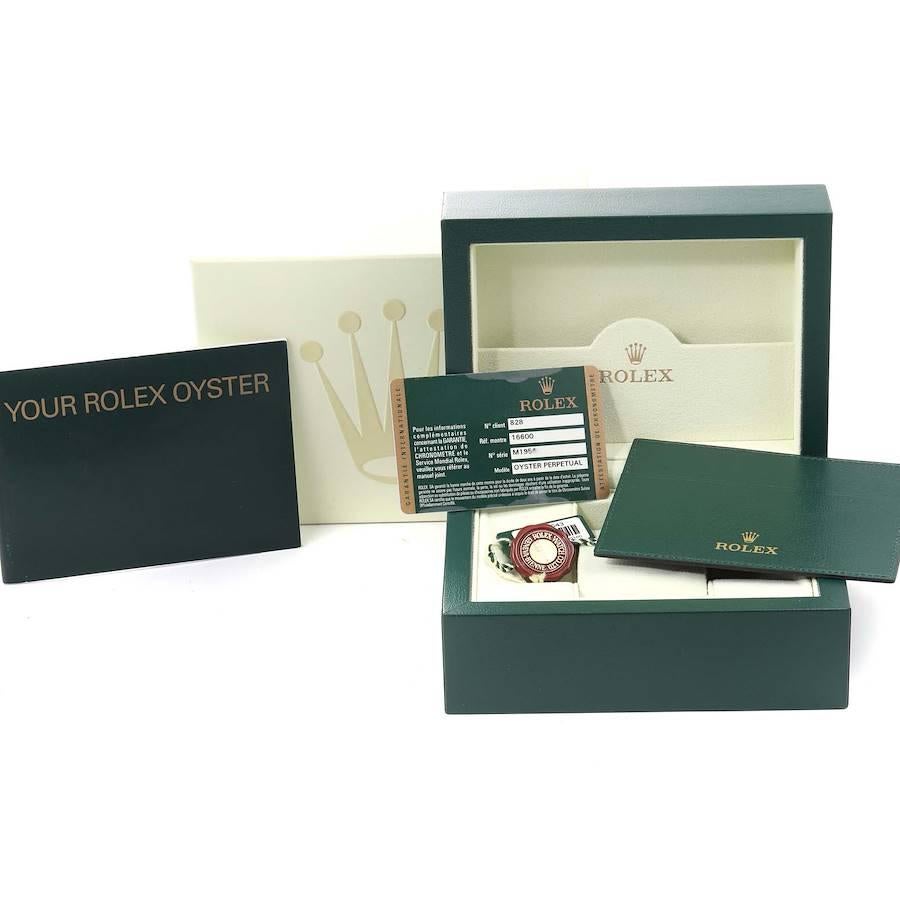 Rolex Seadweller 4000 Black Dial Steel Mens Watch 1660 NOS Box Card For Sale 2