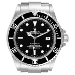 Rolex Seadweller 4000 Black Dial Steel Mens Watch 16600 Box Card