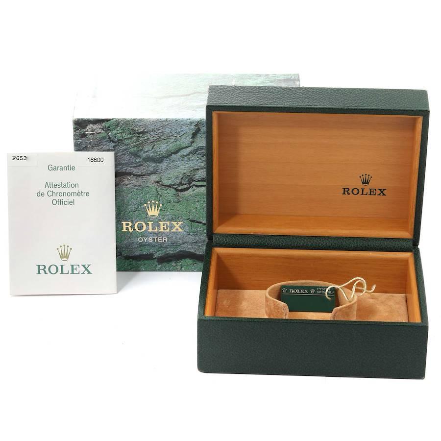Rolex Seadweller 4000 Black Dial Steel Mens Watch 16600 Box Papers For Sale 5