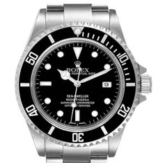 Used Rolex Seadweller 4000 Black Dial Steel Mens Watch 16600 Box Papers