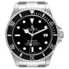 Rolex Seadweller 4000 Black Dial Steel Mens Watch 16600 Box Papers