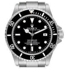 Rolex Seadweller 4000 Black Dial Steel Mens Watch 16600 Box Papers