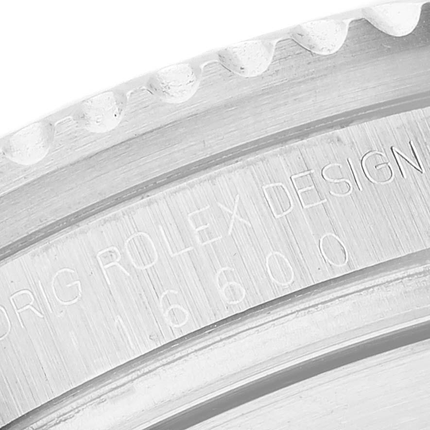 Rolex Seadweller 4000 Cadran noir Montre homme en acier 16600 en vente 2