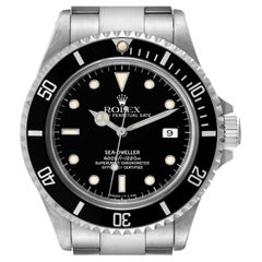 Used Rolex Seadweller 4000 Black Dial Steel Mens Watch 16600