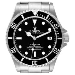 Used Rolex Seadweller 4000 Black Dial Steel Mens Watch 16600 Unworn NOS