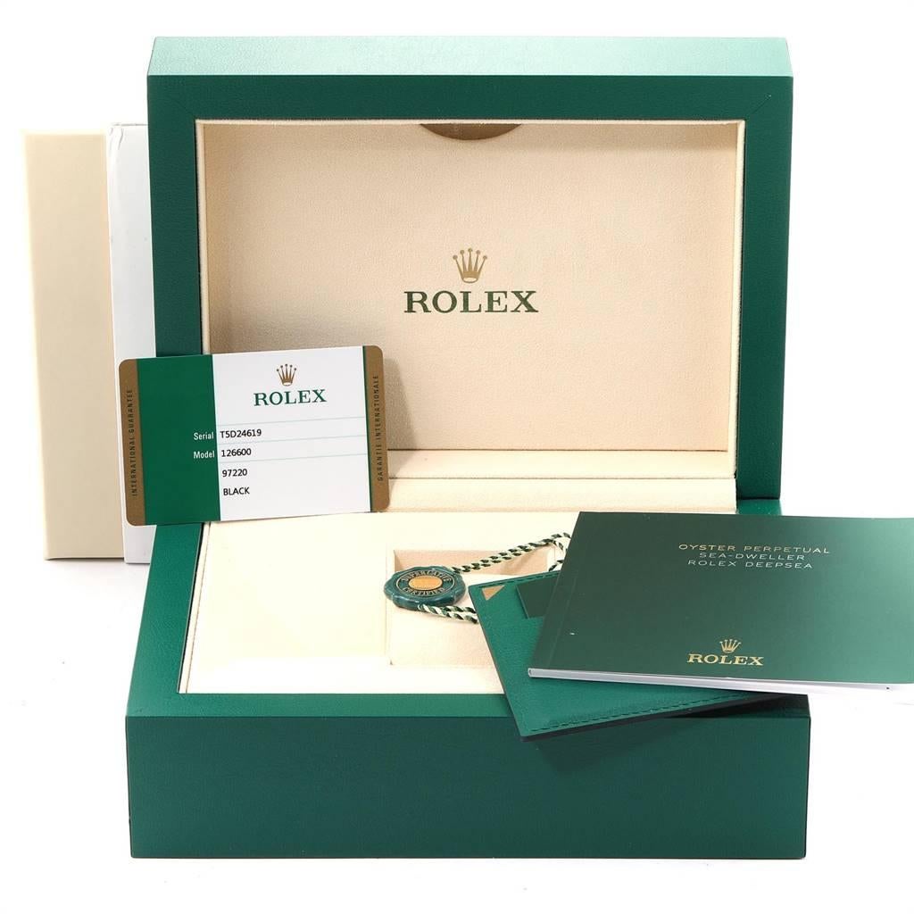 Rolex Seadweller 50th Anniversary Steel Men's Watch 126600 Box Card 9
