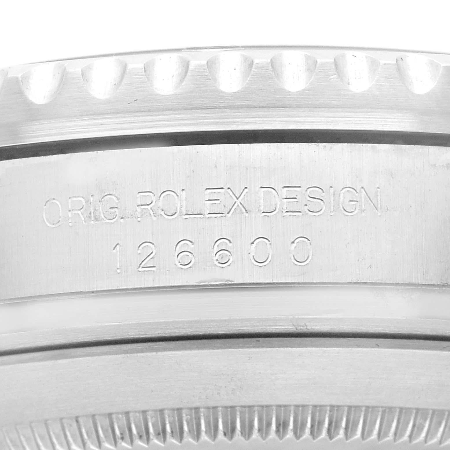 Rolex Seadweller 43mm 50th Anniversary Stahl-Herrenuhr 126600 Box Card im Zustand „Hervorragend“ im Angebot in Atlanta, GA