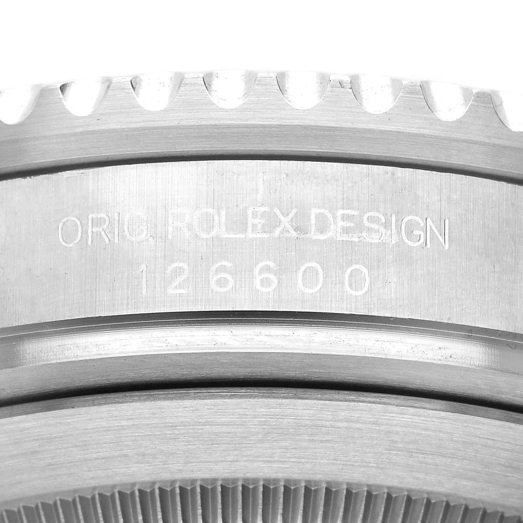 Rolex Seadweller 43mm 50th Anniversary Steel Mens Watch 126600 Box Card In Excellent Condition In Atlanta, GA