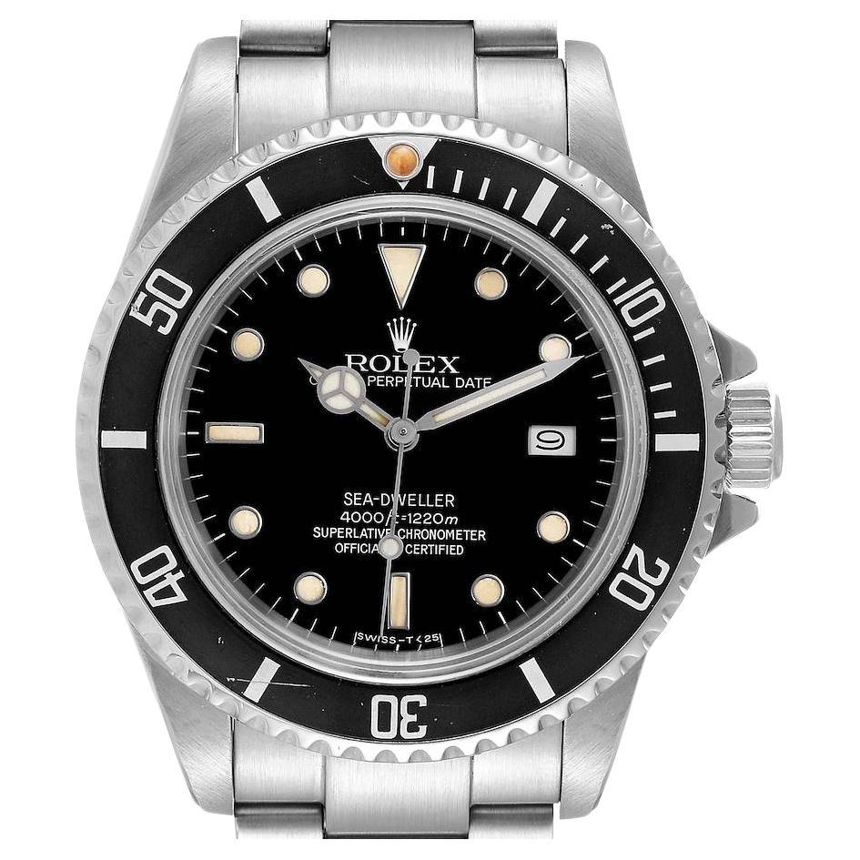 Rolex Seadweller Automatic Steel Black Dial Vintage Mens Watch 16660 For Sale