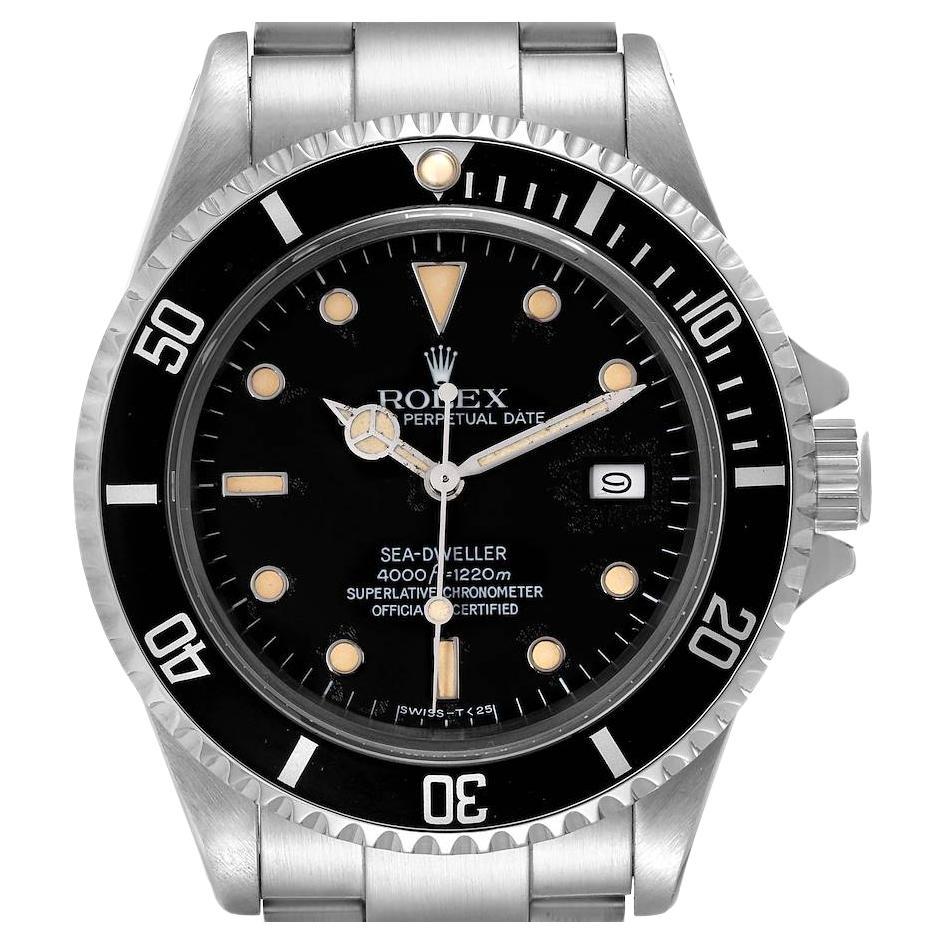 Rolex Seadweller Automatic Steel Black Dial Vintage Mens Watch 16660 Papers For Sale