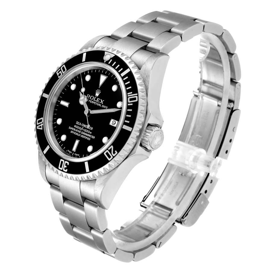 Rolex Seadweller Black Dial Automatic Steel Men’s Watch 16600 In Excellent Condition In Atlanta, GA