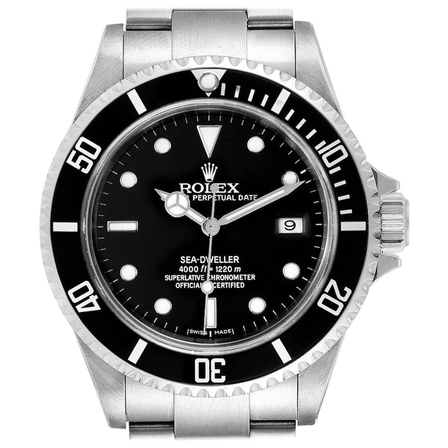 Rolex Seadweller Black Dial Automatic Steel Men’s Watch 16600