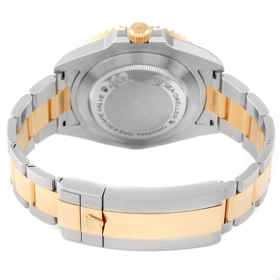 Rolex Seadweller Black Dial Steel Yellow Gold Mens Watch 126603 Box Card 4