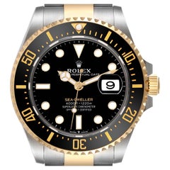 Used Rolex Seadweller Black Dial Steel Yellow Gold Mens Watch 126603