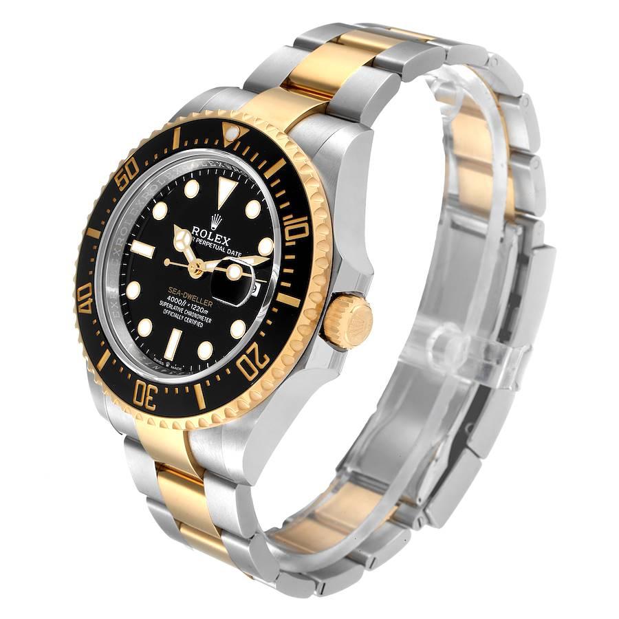 Men's Rolex Seadweller Black Dial Steel Yellow Gold Mens Watch 126603 Unworn For Sale