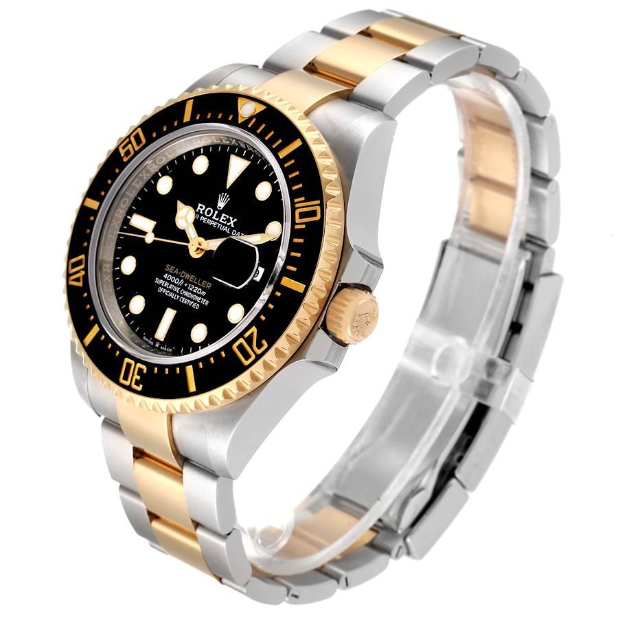 Men's Rolex Seadweller Black Dial Steel Yellow Gold Mens Watch 126603 Unworn For Sale