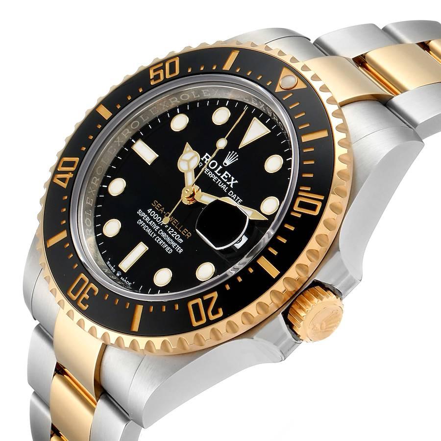 Rolex Seadweller Black Dial Steel Yellow Gold Men's Watch 126603 Unworn 2