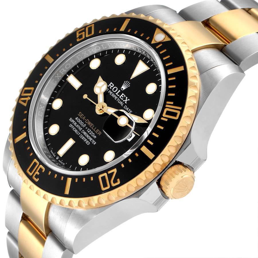 Rolex Seadweller Black Dial Steel Yellow Gold Mens Watch 126603 Unworn For Sale 1