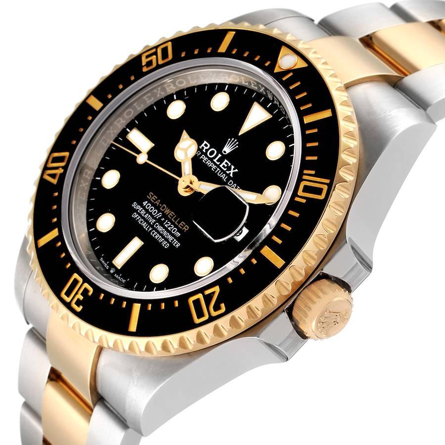 Rolex Seadweller Black Dial Steel Yellow Gold Mens Watch 126603 Unworn For Sale 1