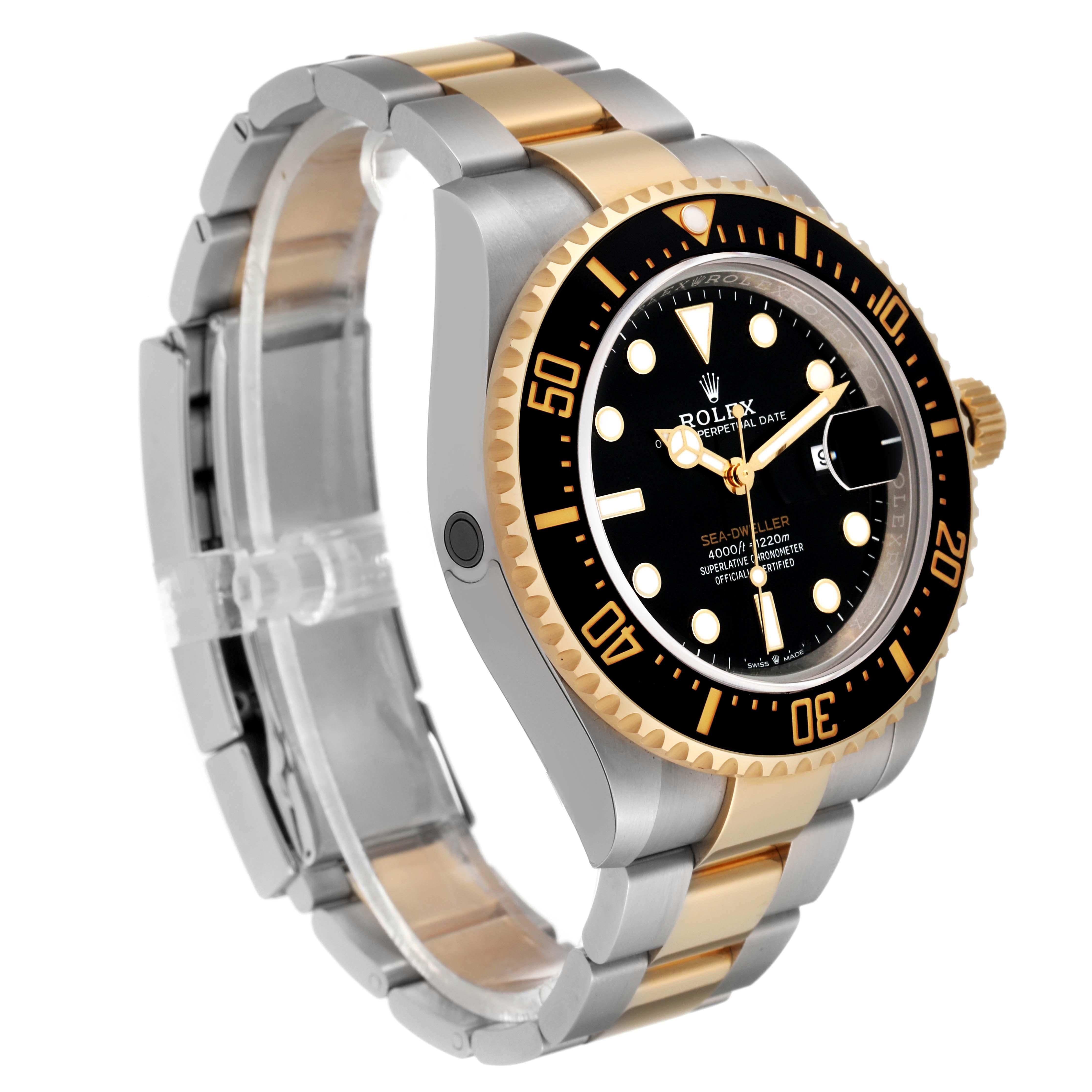 Rolex Seadweller Black Dial Steel Yellow Gold Mens Watch 126603 Unworn 1