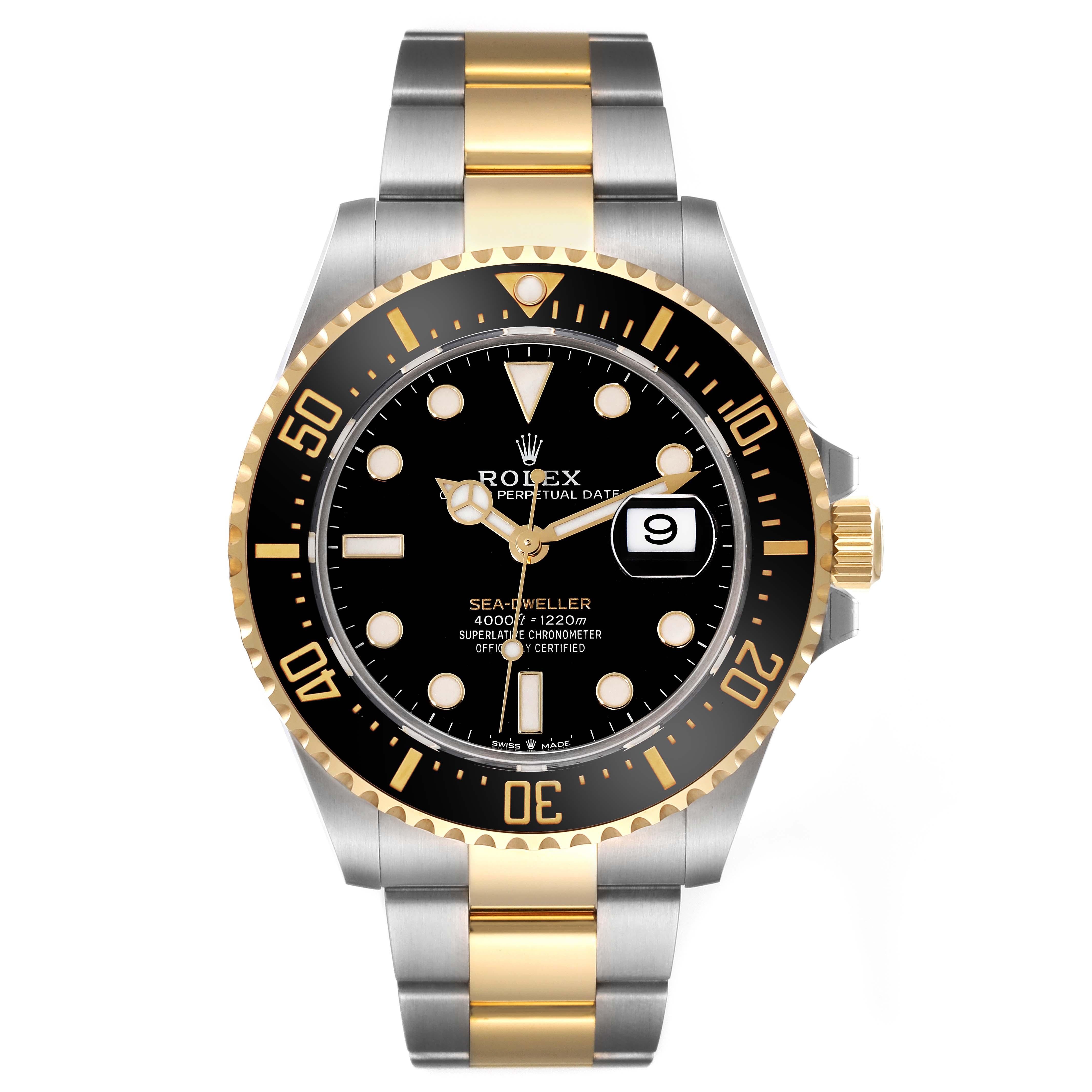 Rolex Seadweller Black Dial Steel Yellow Gold Mens Watch 126603 Unworn 5