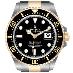 Rolex Seadweller Black Dial Steel Yellow Gold Mens Watch 126603 Unworn