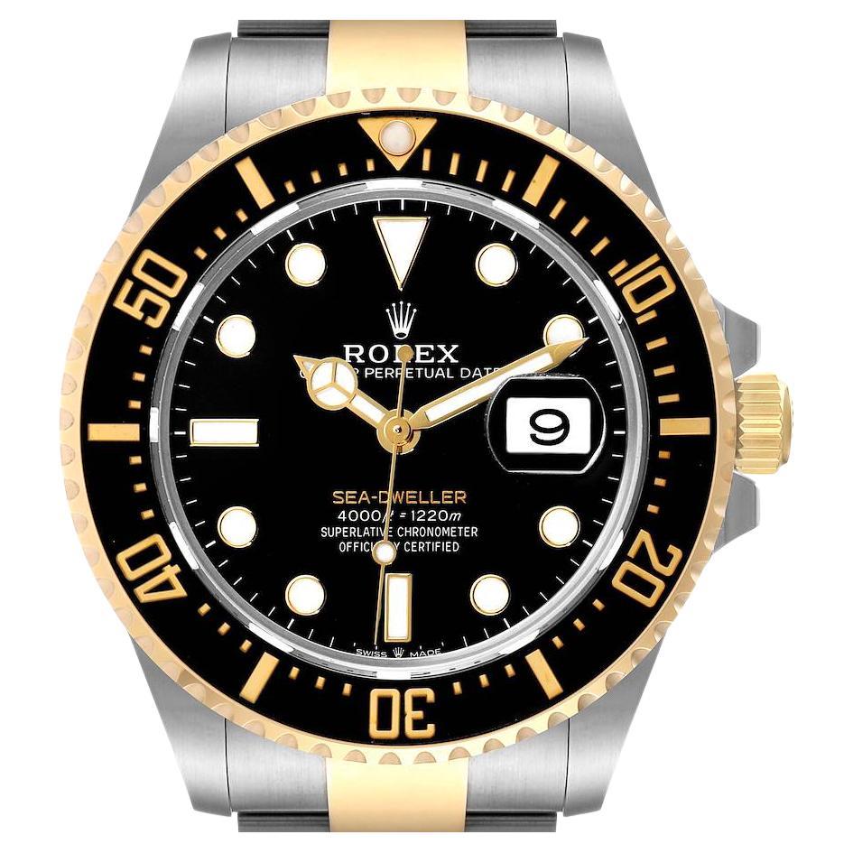 Rolex Seadweller Black Dial Steel Yellow Gold Mens Watch 126603 Unworn For Sale