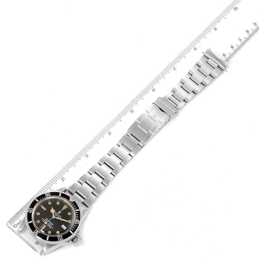 Rolex Seadweller Black Dial Vintage Steel Mens Watch 1665 For Sale 3