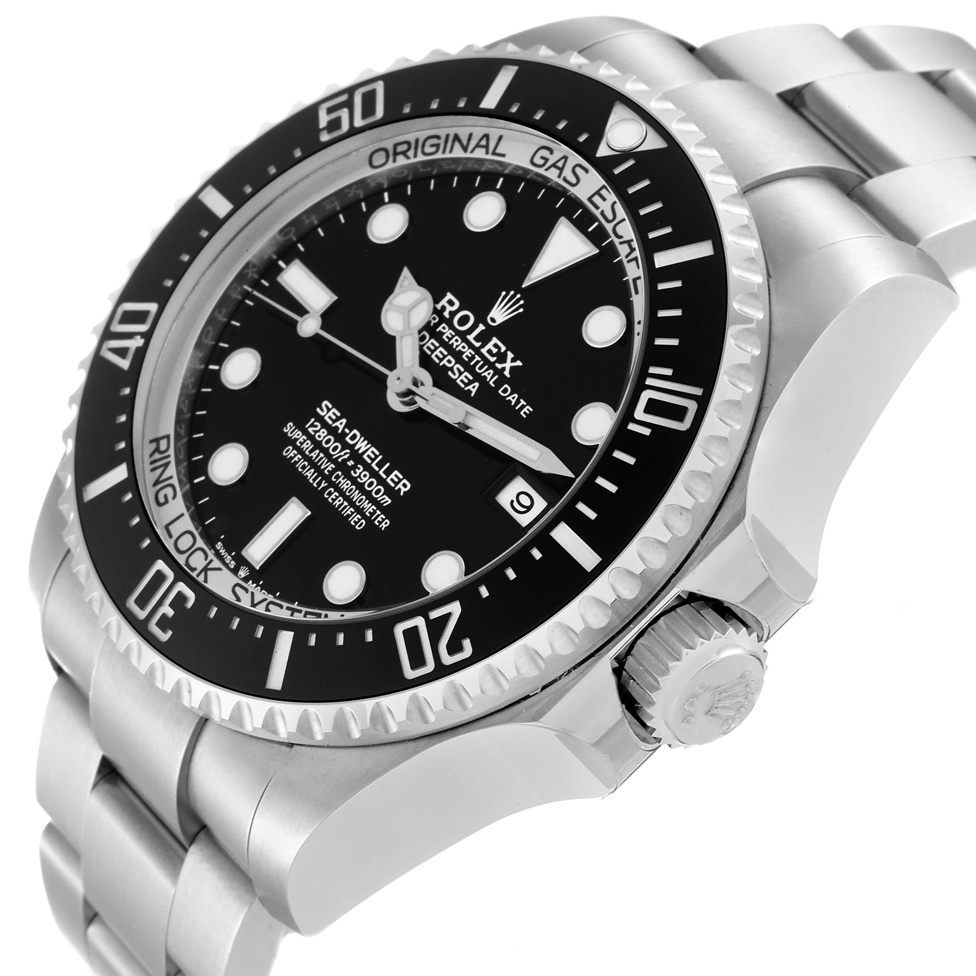 Rolex Seadweller Deepsea 44 Black Dial Steel Mens Watch 126660 Box Card 1