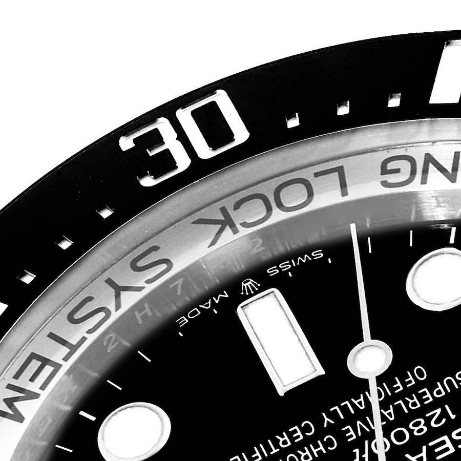 Rolex Seadweller Deepsea 44 Black Dial Steel Mens Watch 126660 Box Card In Excellent Condition For Sale In Atlanta, GA